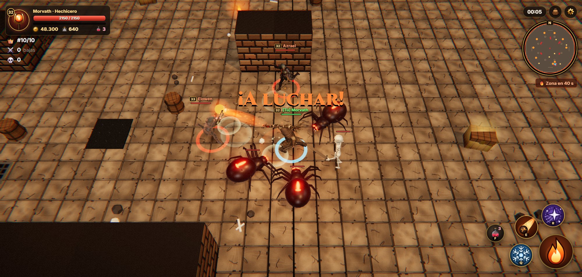 Inicio de una partida de Battle Royale